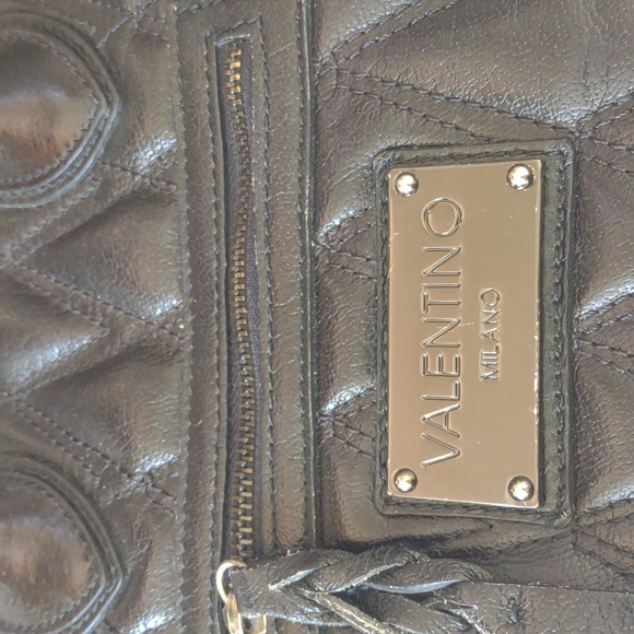 Valentino Leather large purse, beautiful bag! Original tags. Suede sides & inner - Picture 4 of 17